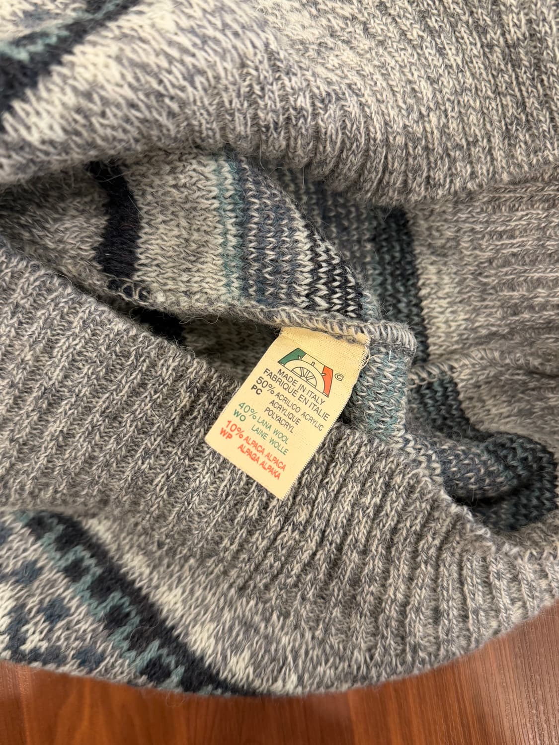 00s Giorgio 빈티지 알파카 울 니트 (made in Italy) 상품이미지8