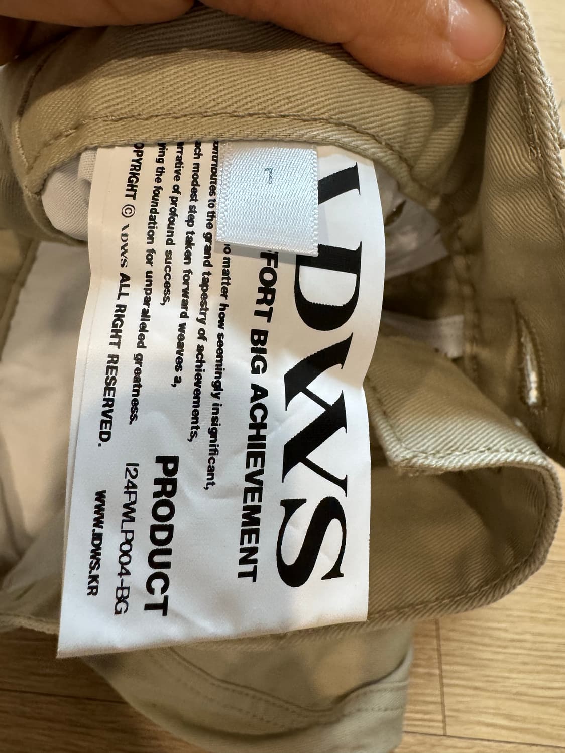 새상품 IDWS Andy Twill Balloon Cargo Pants 상품이미지4