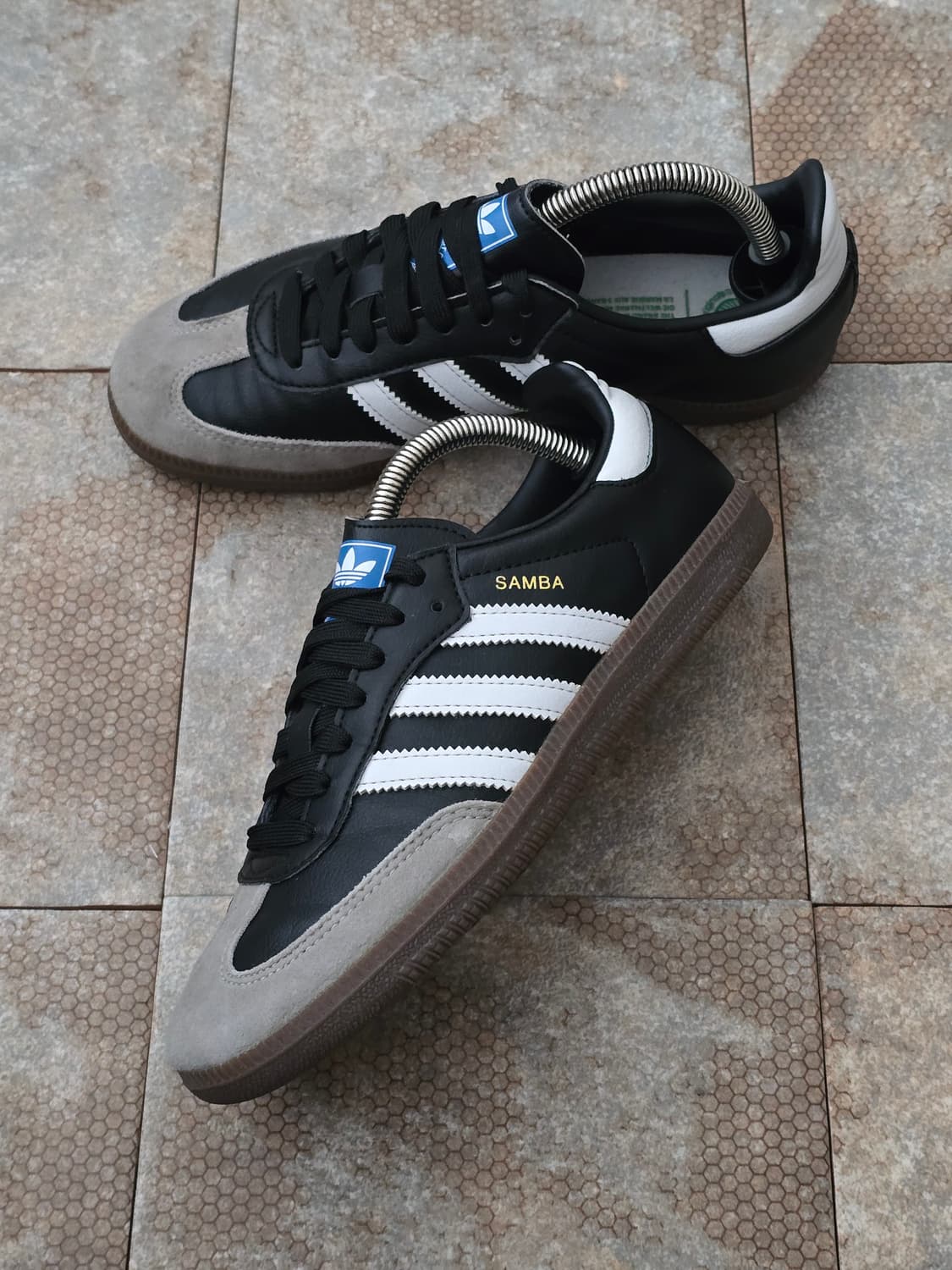 (230)아디다스 삼바 비건 블랙 화이트 상품이미지3