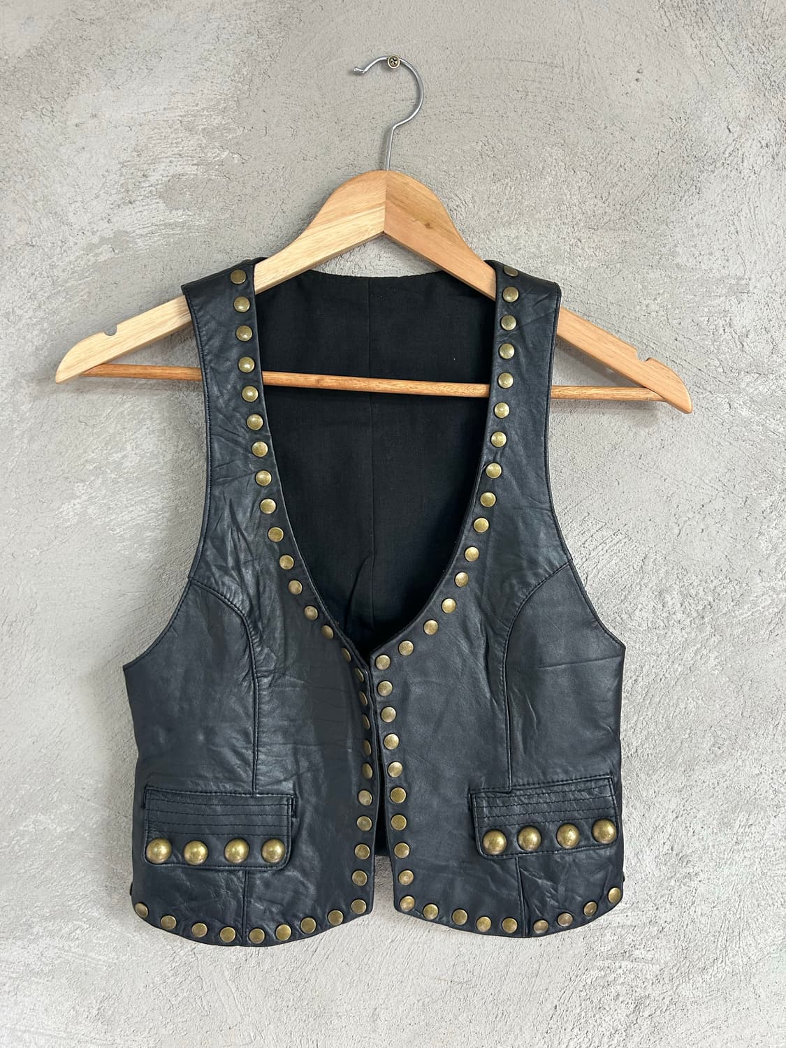 Y2K 갸루 램스킨 베스트 상품이미지1