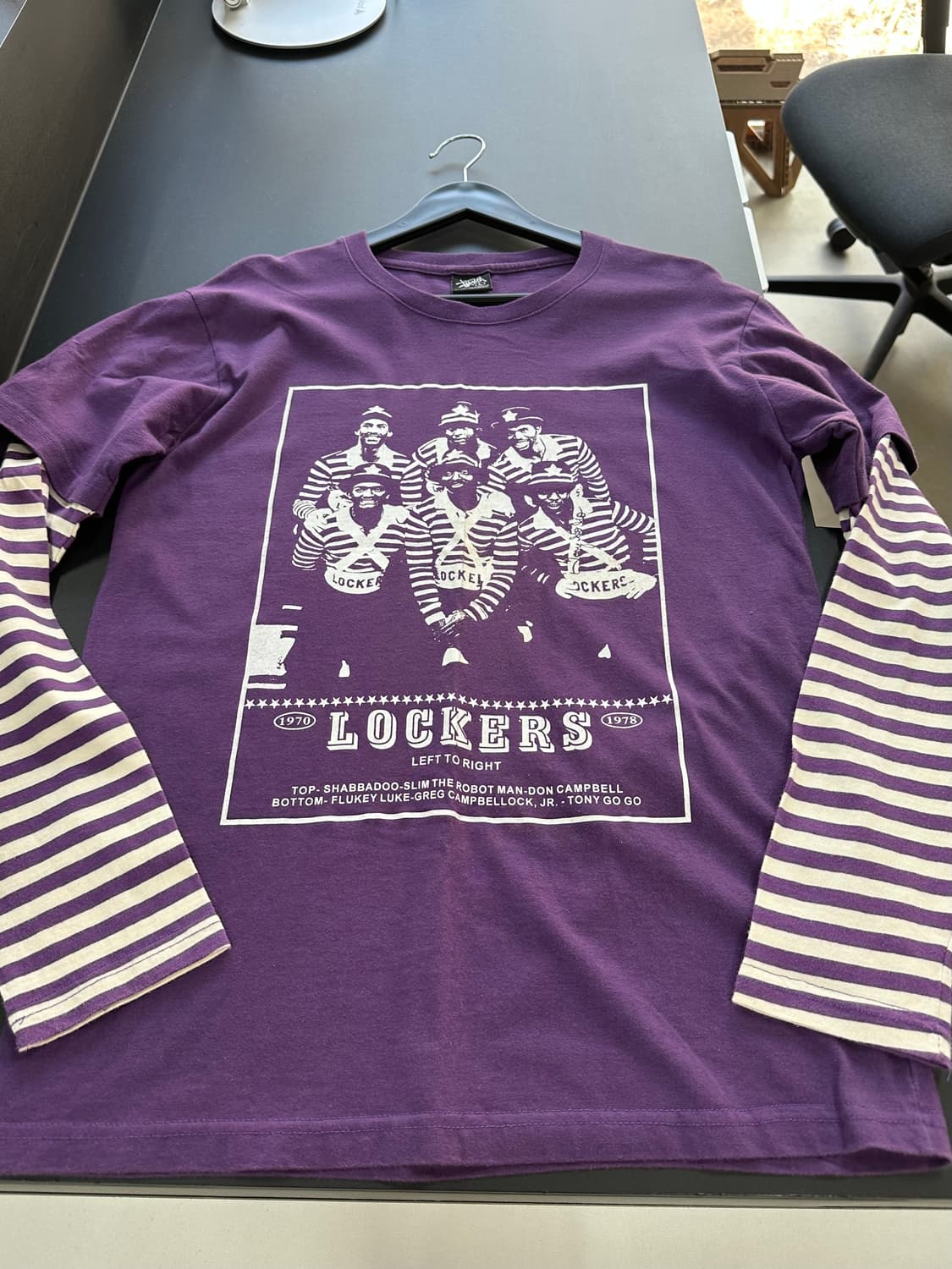 스투시 더 락커스 스트라이프 반팔레이어드 롱슬리브 상품이미지5