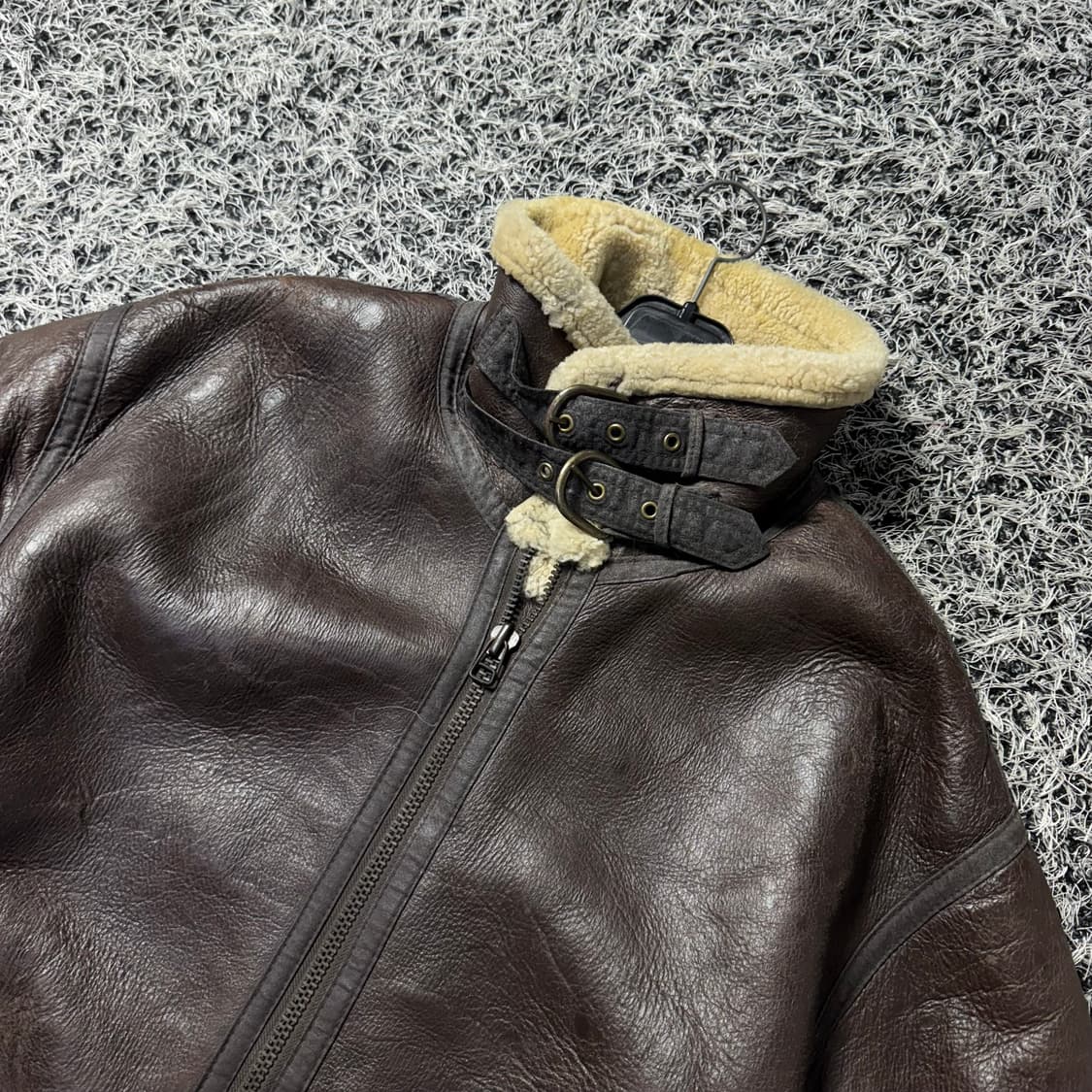 B-3 딥브라운 무스탕  상품이미지3