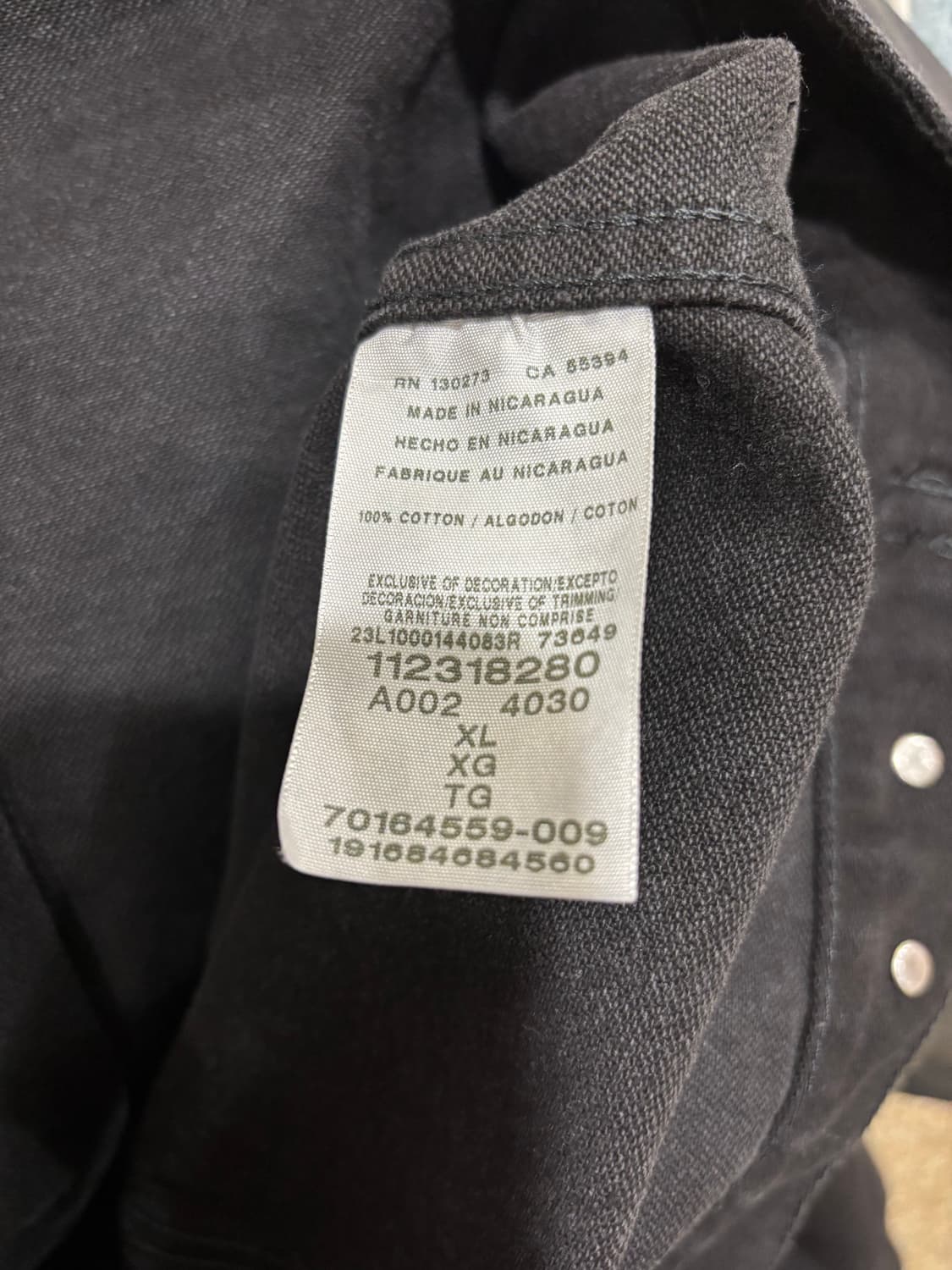 랭글러 블랙 데님 자켓 상품이미지8