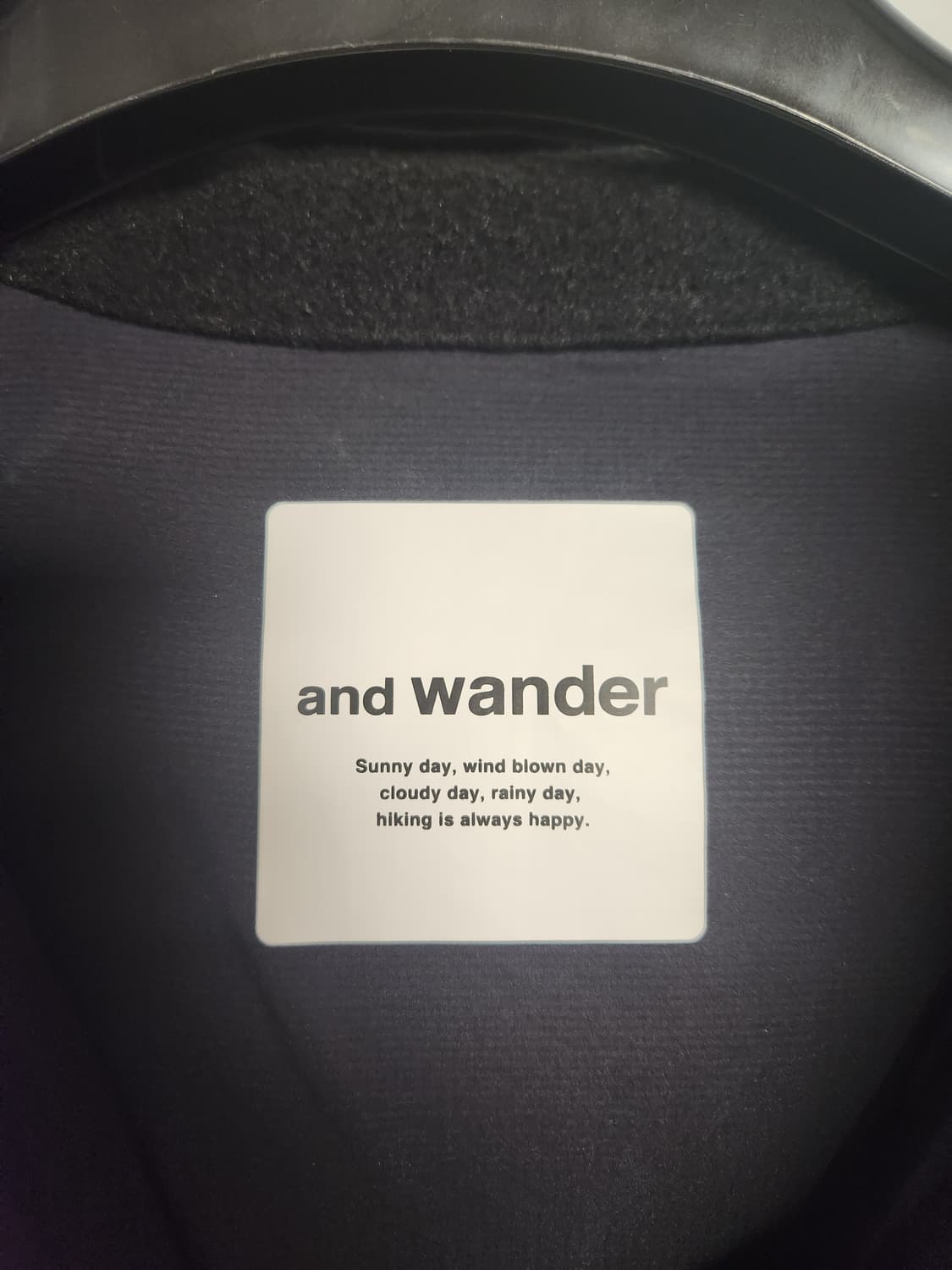 and wander 앤드원더 탑 플리스 자켓 L사이즈 블랙 상품이미지10