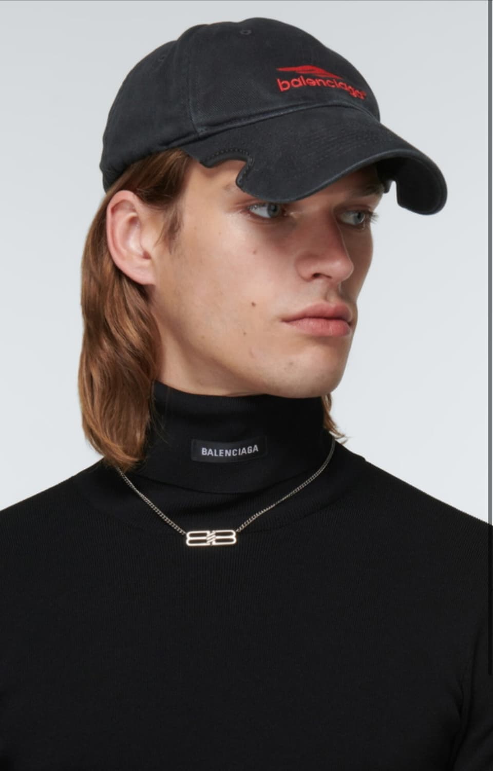 Balenciaga 3B Sports Icon Cap Black Red 상품이미지9