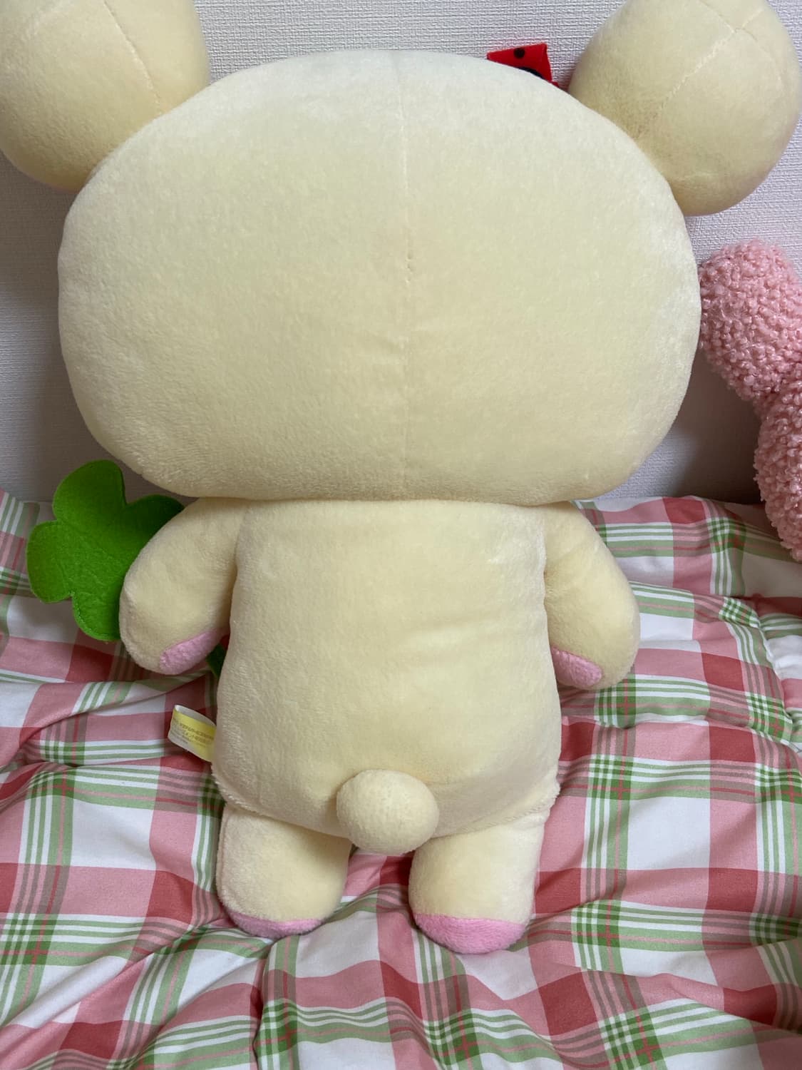 산엑스 고전 코리락쿠마 무당벌레 네잎클로버 대형인형 쿠션 상품이미지6