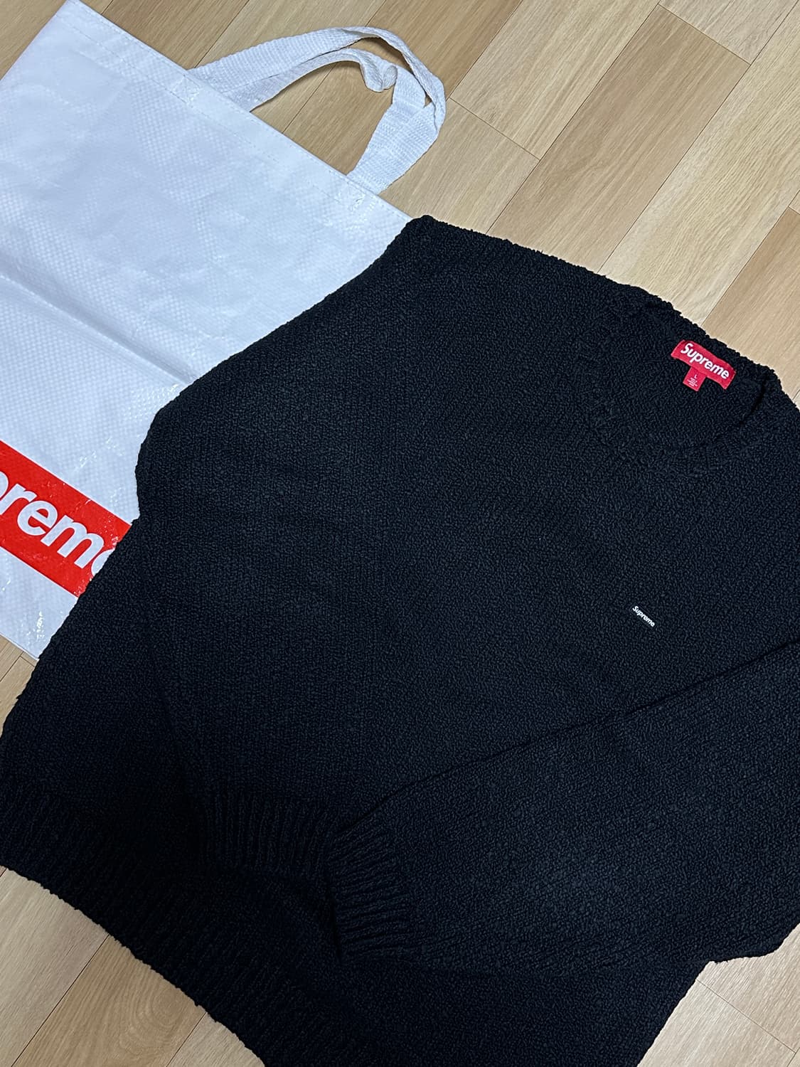 슈프림 스몰 박스로고 부클 니트 스웨터 [L] 상품이미지5