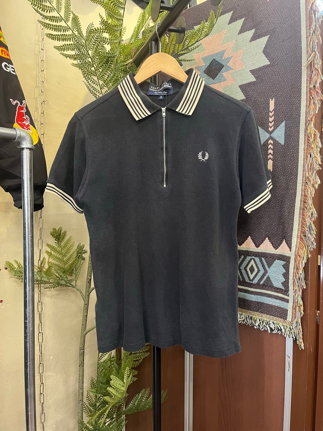 프레드페리 크레이프 피케 집넥 폴로셔츠 #csz748 상품이미지1