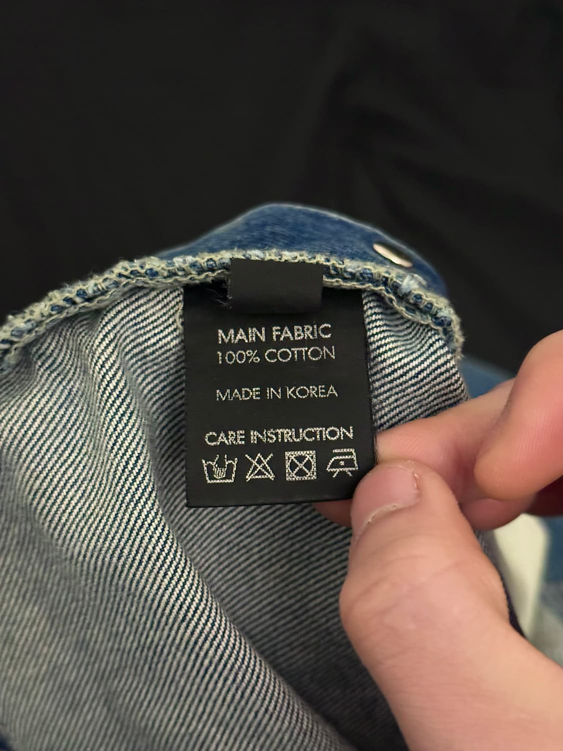 피마원 중청 데님 오버롤 상품이미지7