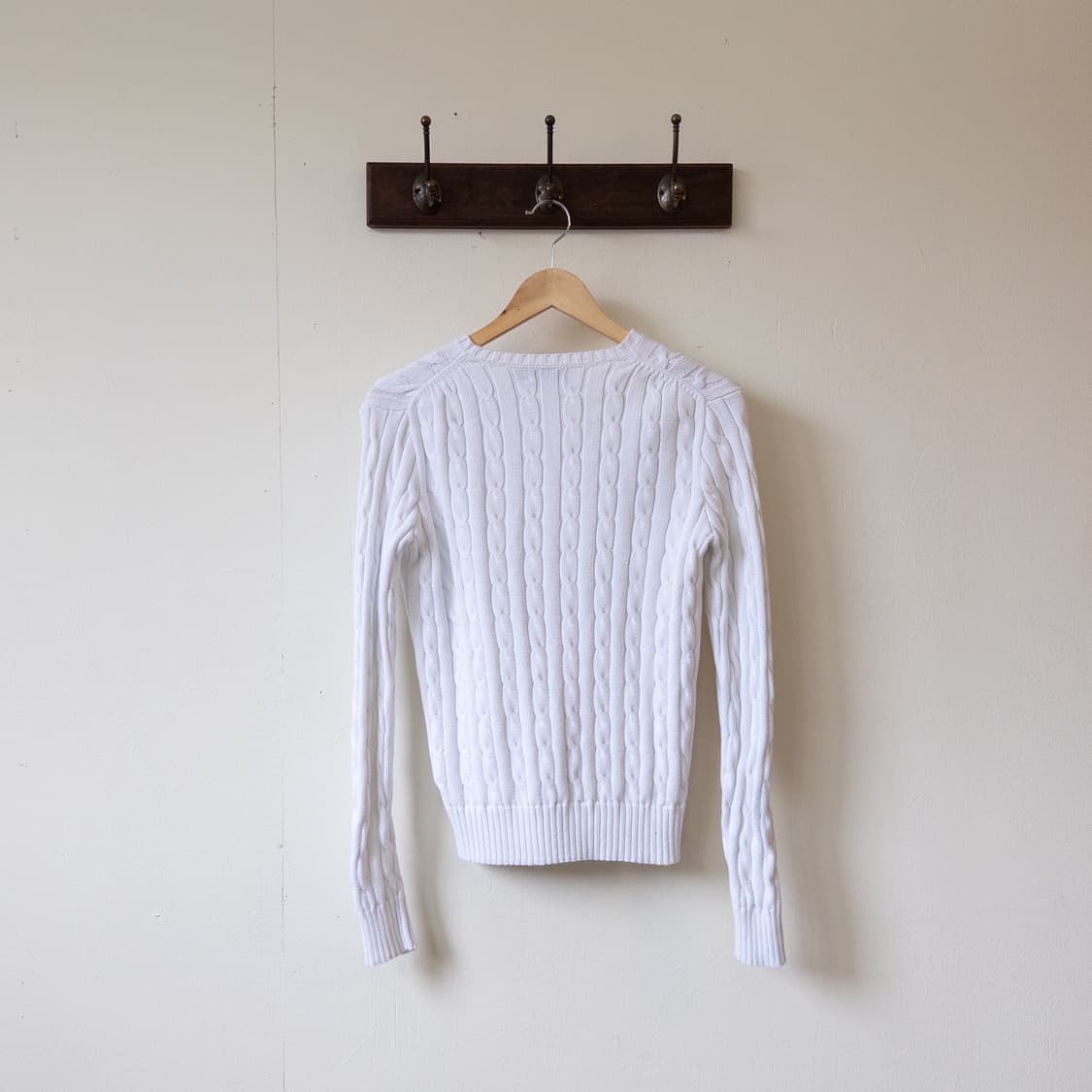 폴로랄프로렌 화이트 케이블 스웨터 상품이미지5