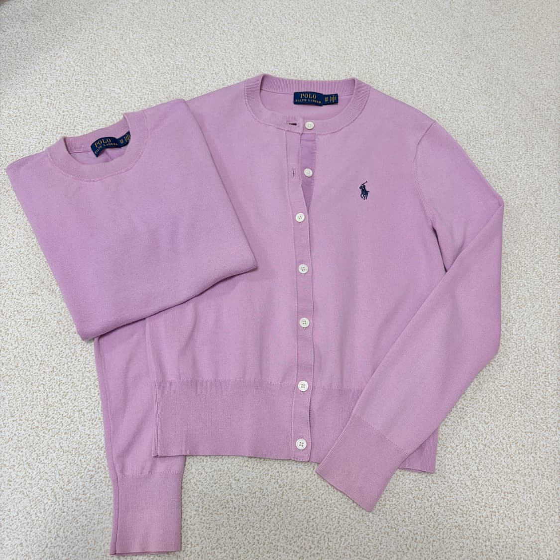 폴로 랄프로렌 피마면 니트 가디건 세트 상품이미지3