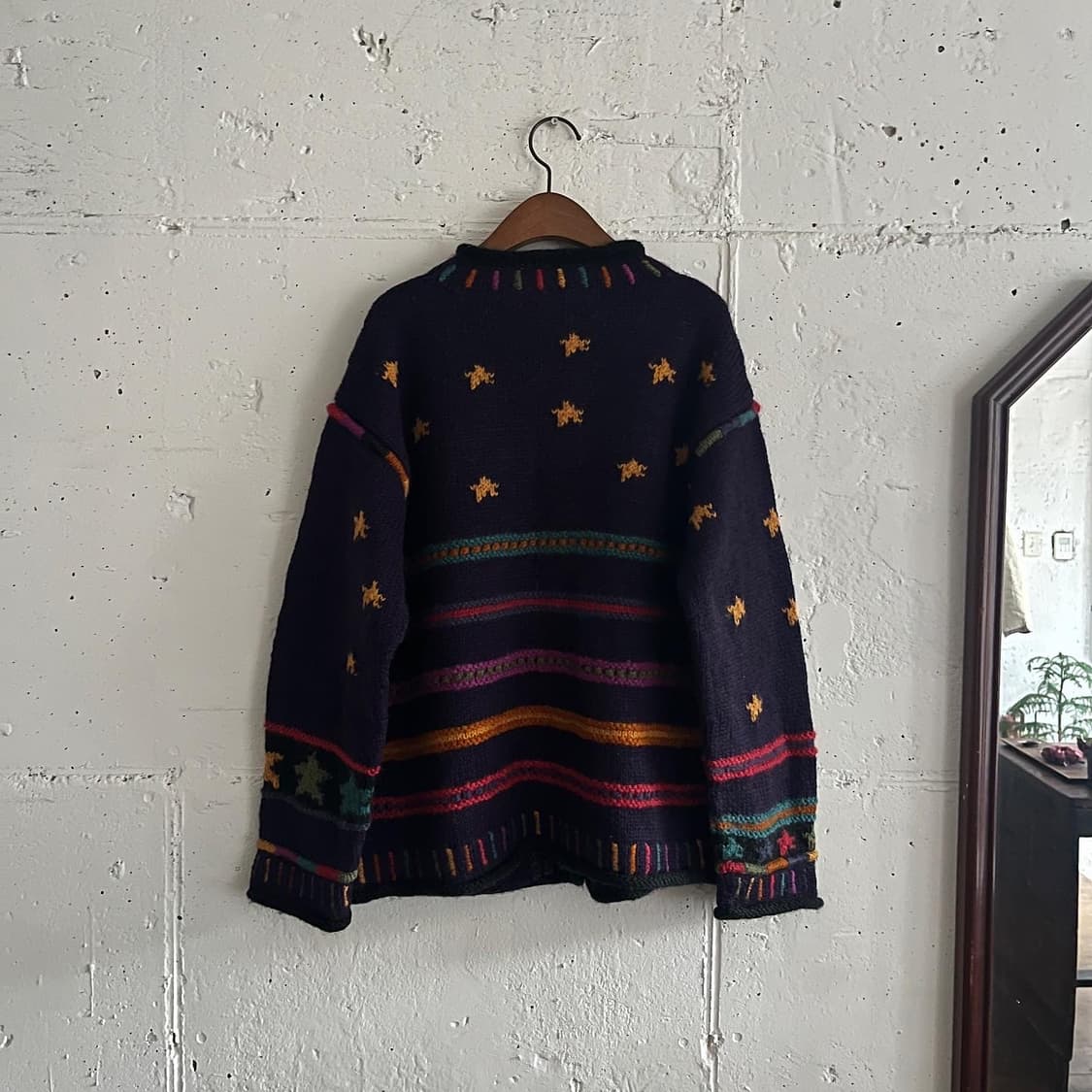 made in nepal  🌌 밤하늘의 별 가디건 상품이미지3