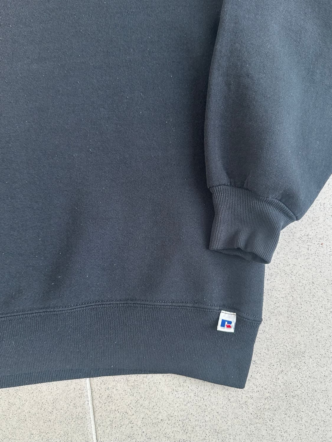 90s 빈티지 러셀 스웻셔츠 블랙 XL 상품이미지4