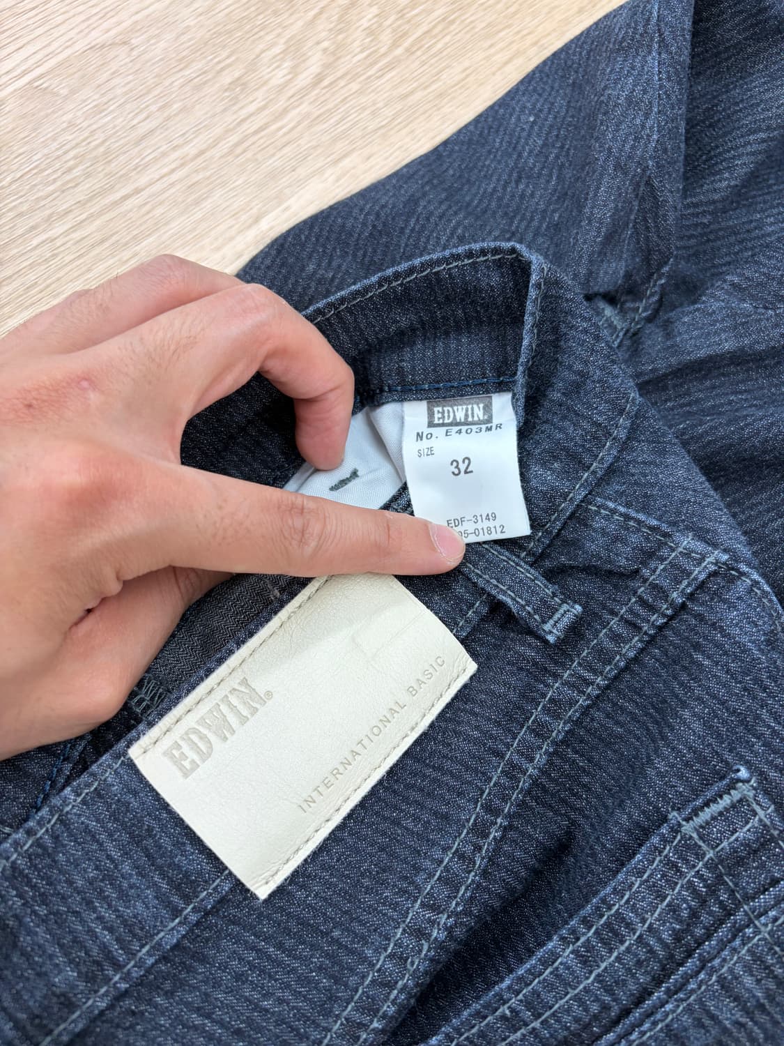 EDWIN 다크 인터네셔널 베이직 코튼 팬츠 상품이미지5