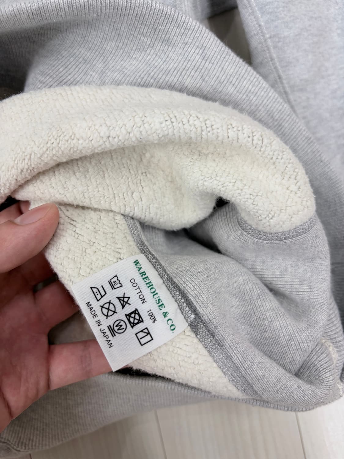 WAREHOUSE 웨어하우스 lot 483 GA.TECH 맨투맨 그레이 상품이미지5