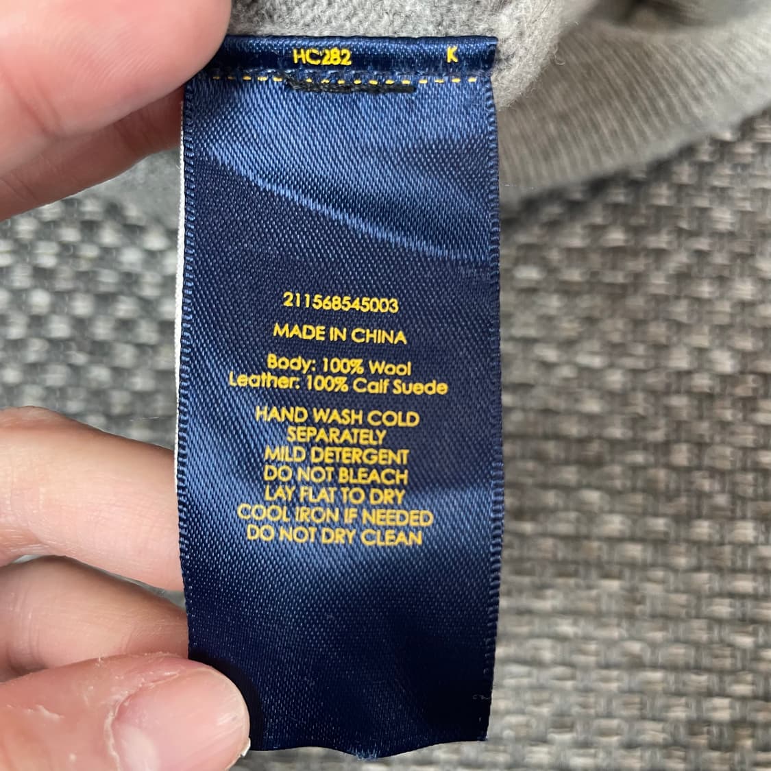 폴로랄프로렌 패치 그레이 롱 니트 원피스 S 상품이미지5