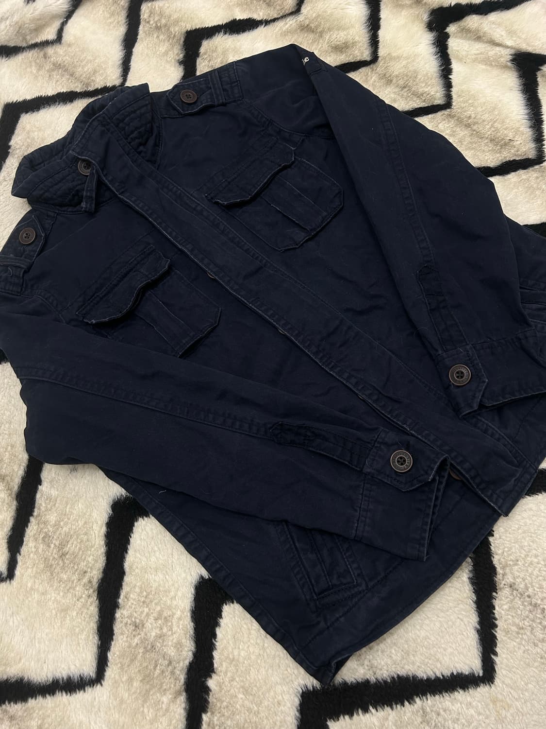 [M]아베크롬비 센티넬 밀리터리 야상/네이비 상품이미지2