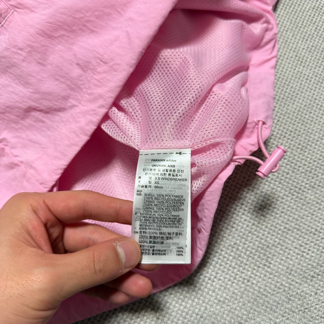 아디다스 오리지널 로고 바람막이 상품이미지3