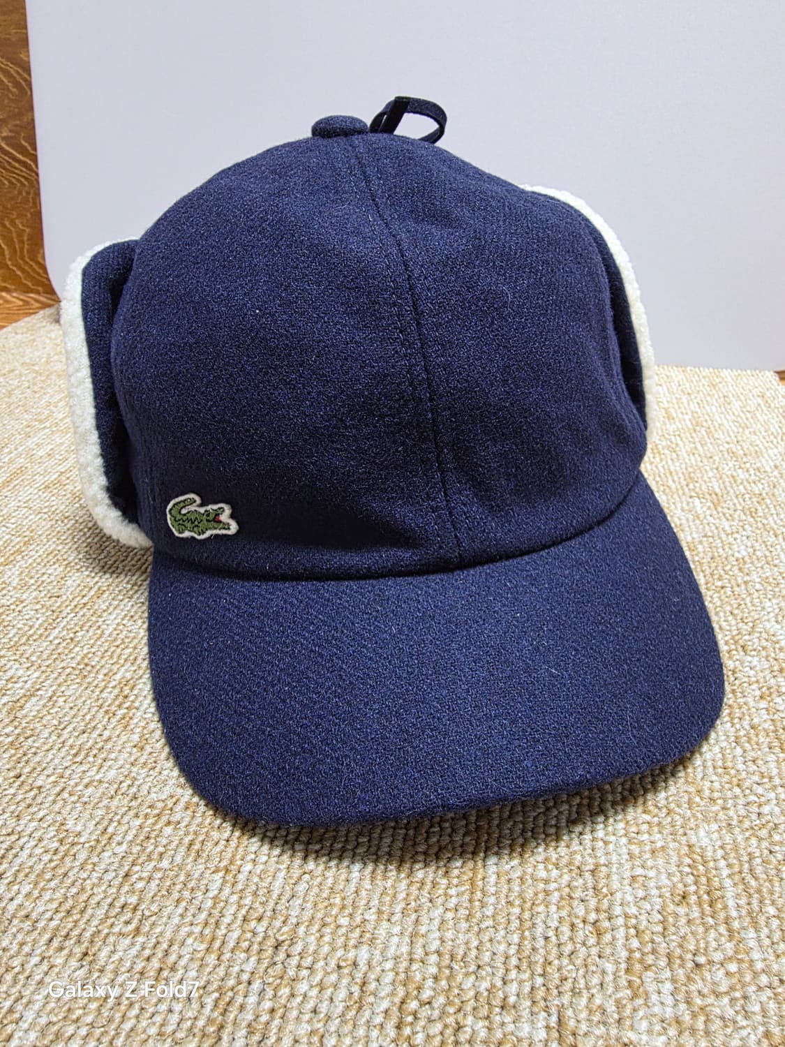 라코스테 울 솔리드 트래퍼 귀달이 모자 상품이미지3