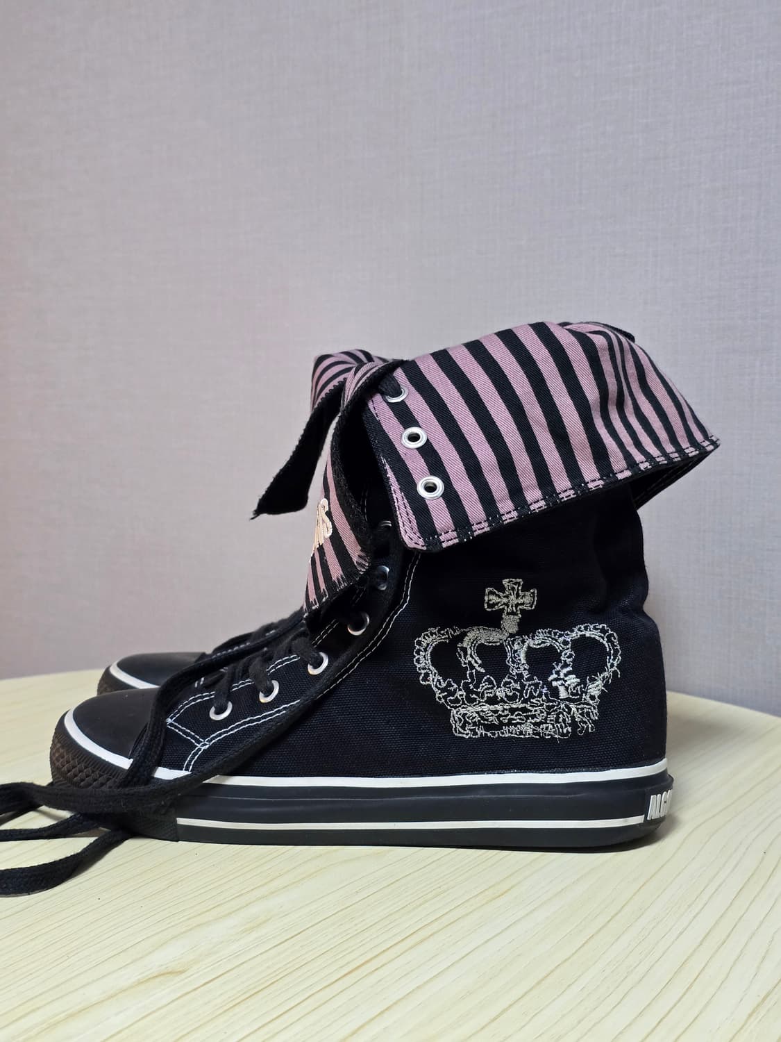 Algonquins 알곤퀸즈 하이컷 스트라이프 스니커즈 상품이미지2