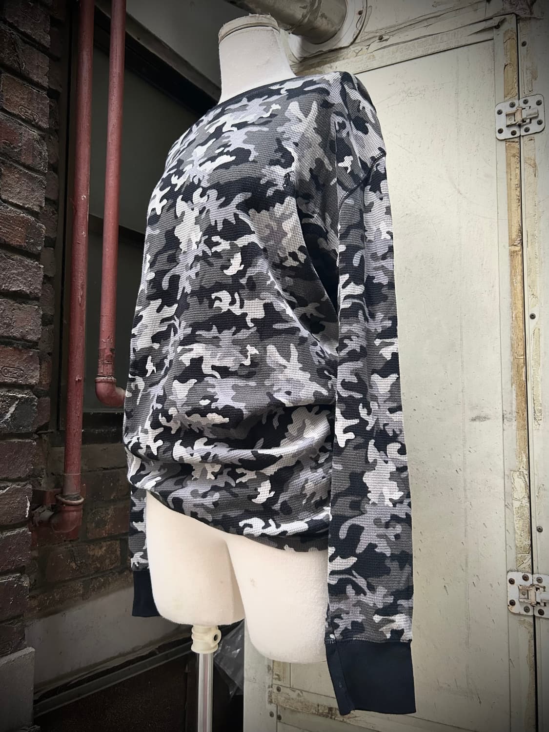 2000s 폴로 밀리터리 와플 니트 롱슬리브  상품이미지1