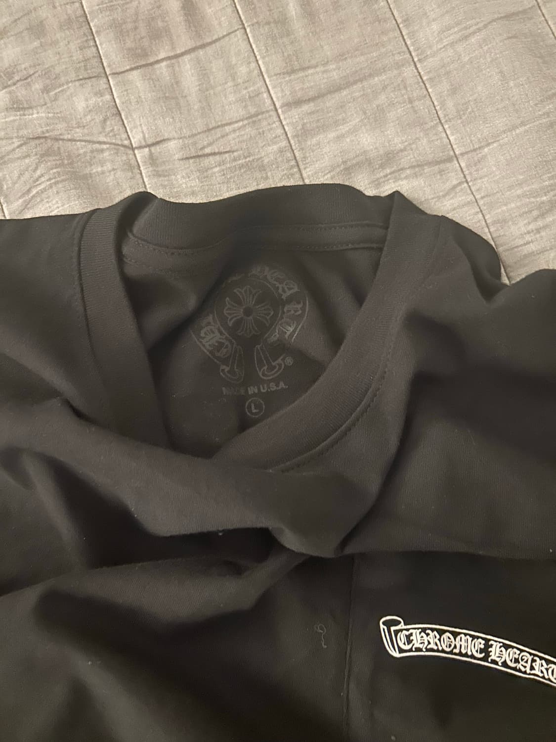 크롬하츠 스크롤 로고 롱슬리브 L (영수증) 상품이미지3