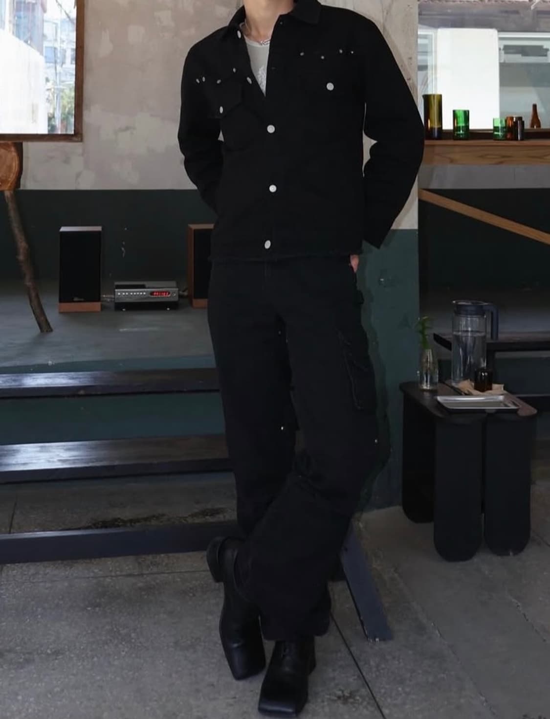 레킴 웨스턴 트러커자켓 블랙 상품이미지1