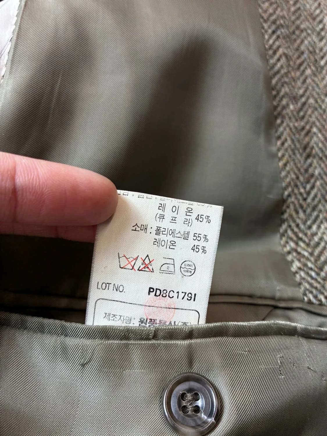 파올로구찌 x 해리스트위드 90's 울 헤링본 블레이저 PN6902 상품이미지10