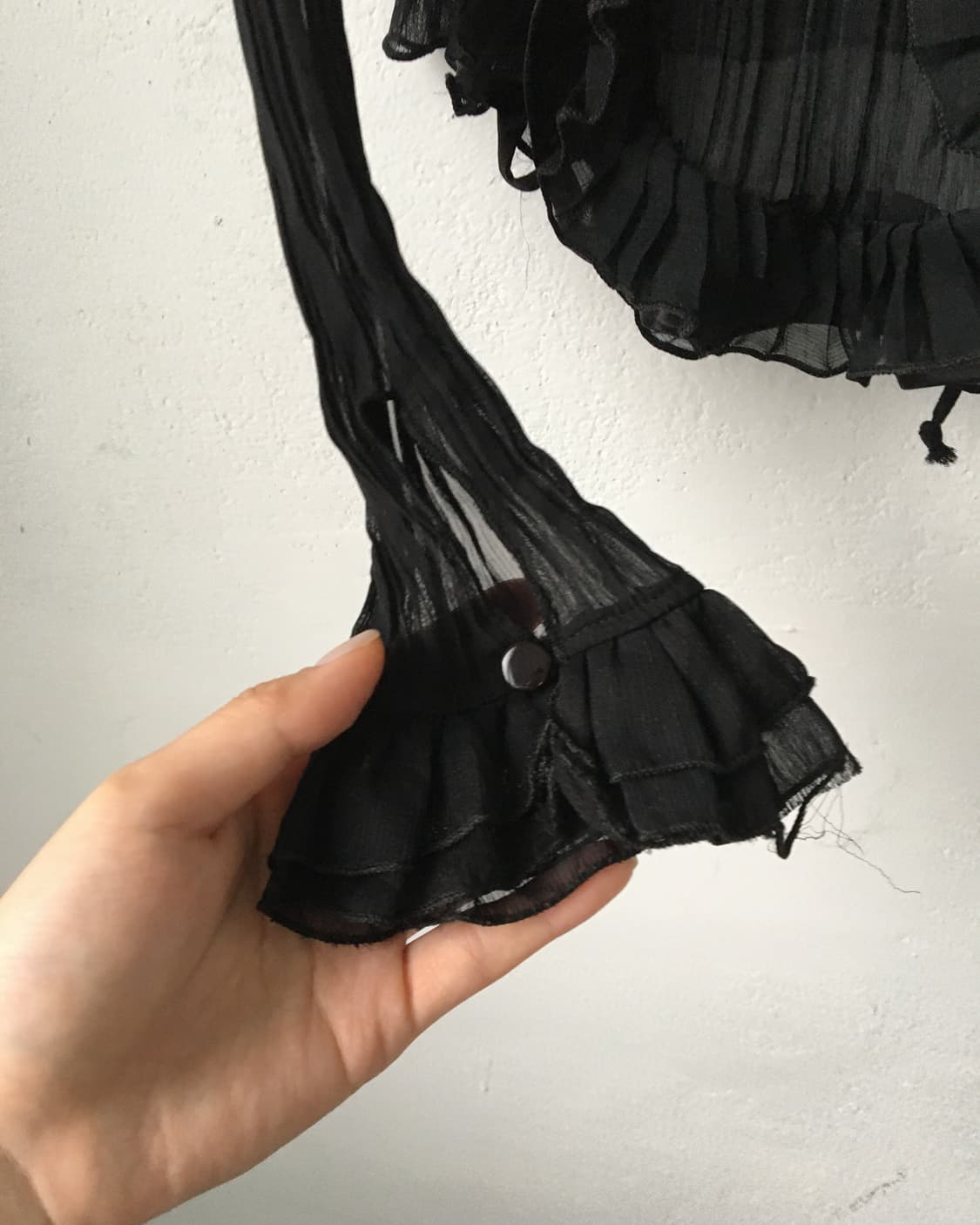 Ruffle point pleats cardigan 상품이미지6