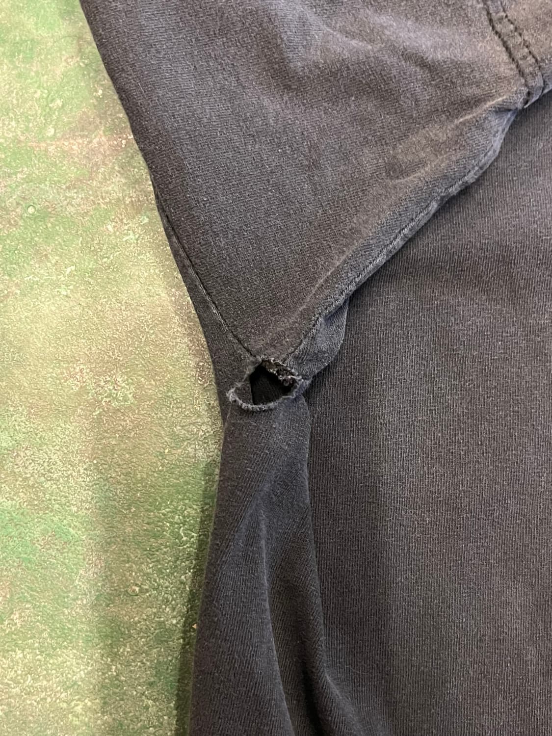 00's [2XL] 핑크플로이드 다크사이드 빈티지 티셔츠 블랙 페이딩 상품이미지9