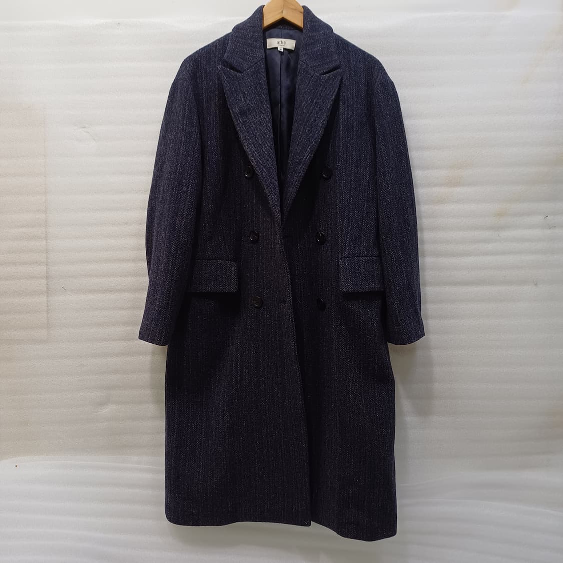 아떼 바네사브루노 울 헤링본 롱 코트 여성 오버핏 S M 모직 사랑봉봉 상품이미지2