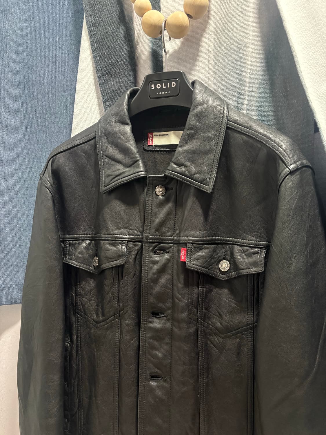 리바이스 레더 트러커 자켓 상품이미지3