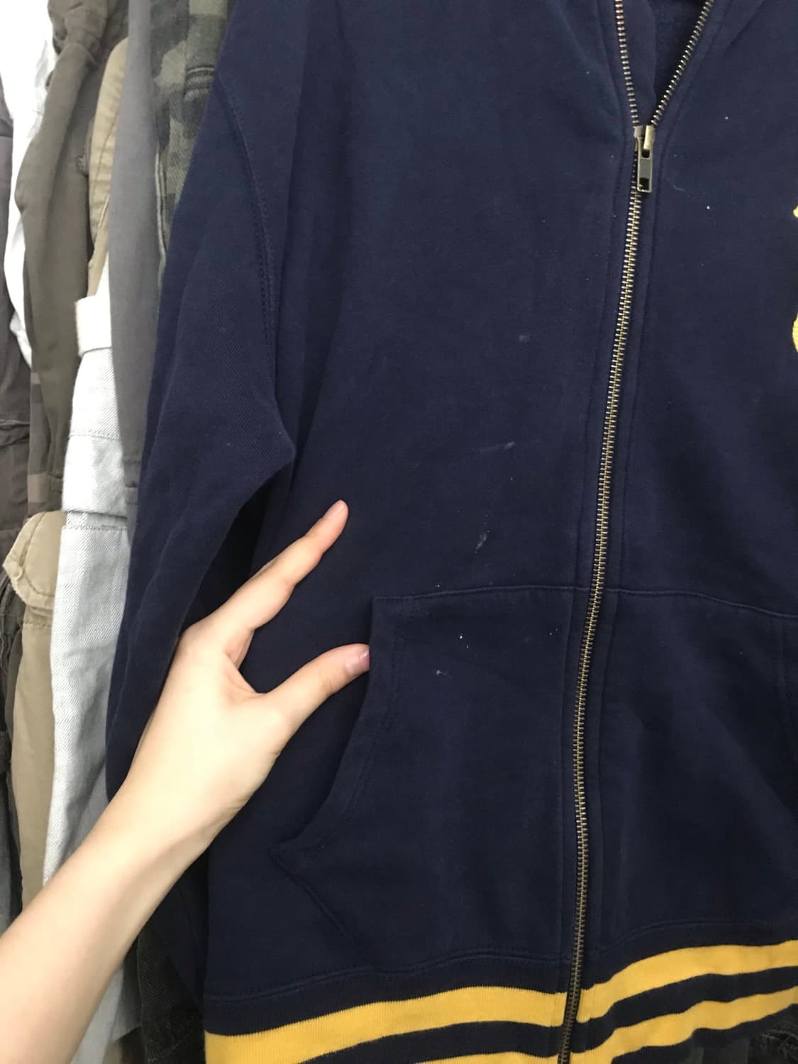 폴로 네이비 빅포니 후드집업 상품이미지8