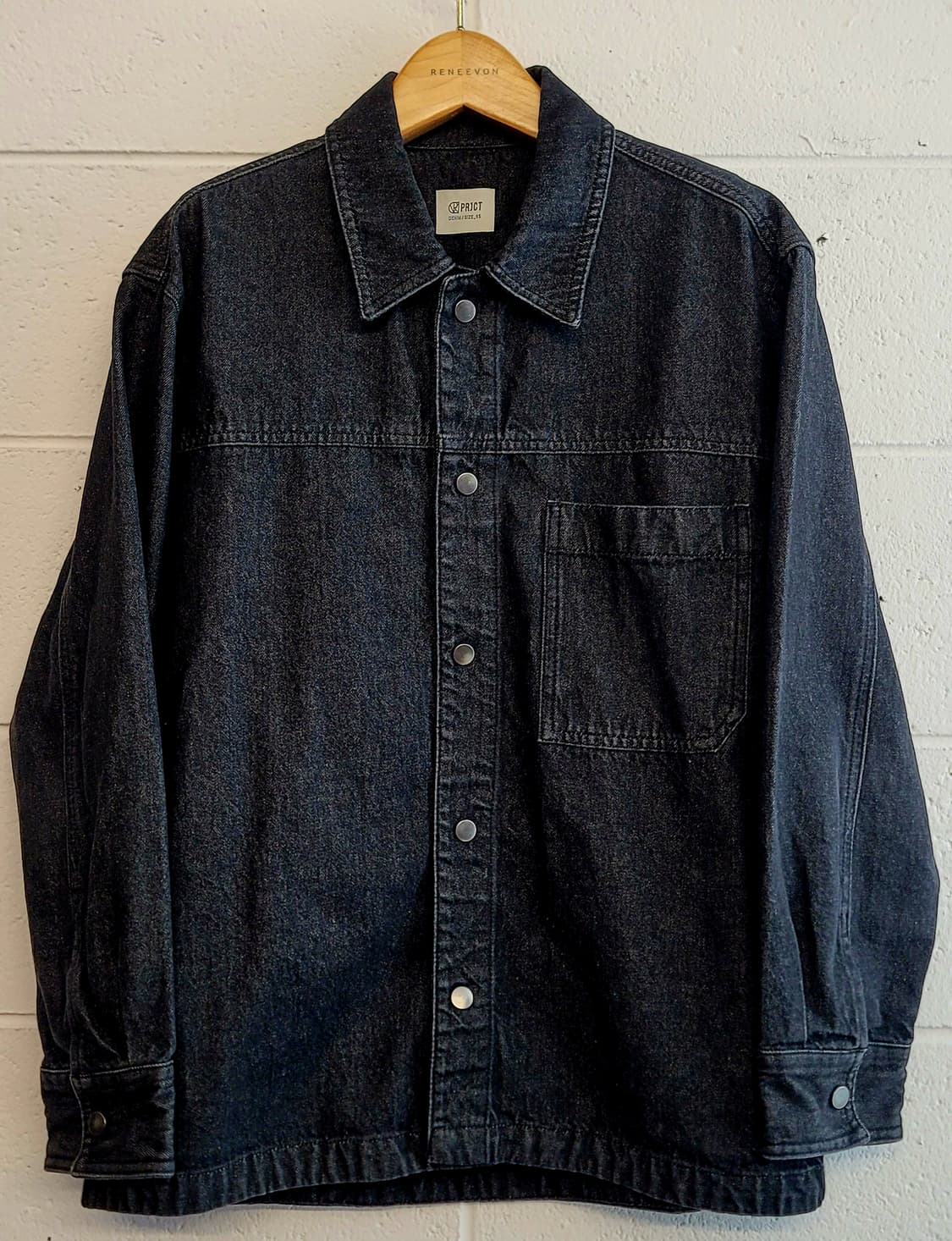 프로젝트엠 블랙데님 셔츠형자켓(셔켓) 판매 상품이미지1