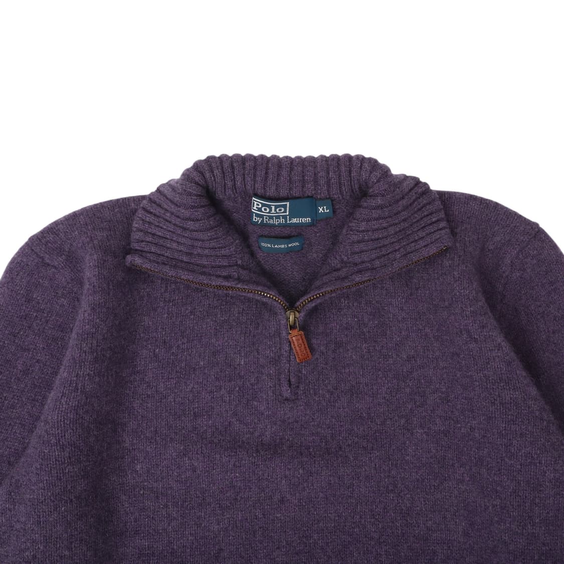 폴로 랄프로렌 퍼플 램스울 하프집업 니트 상품이미지2