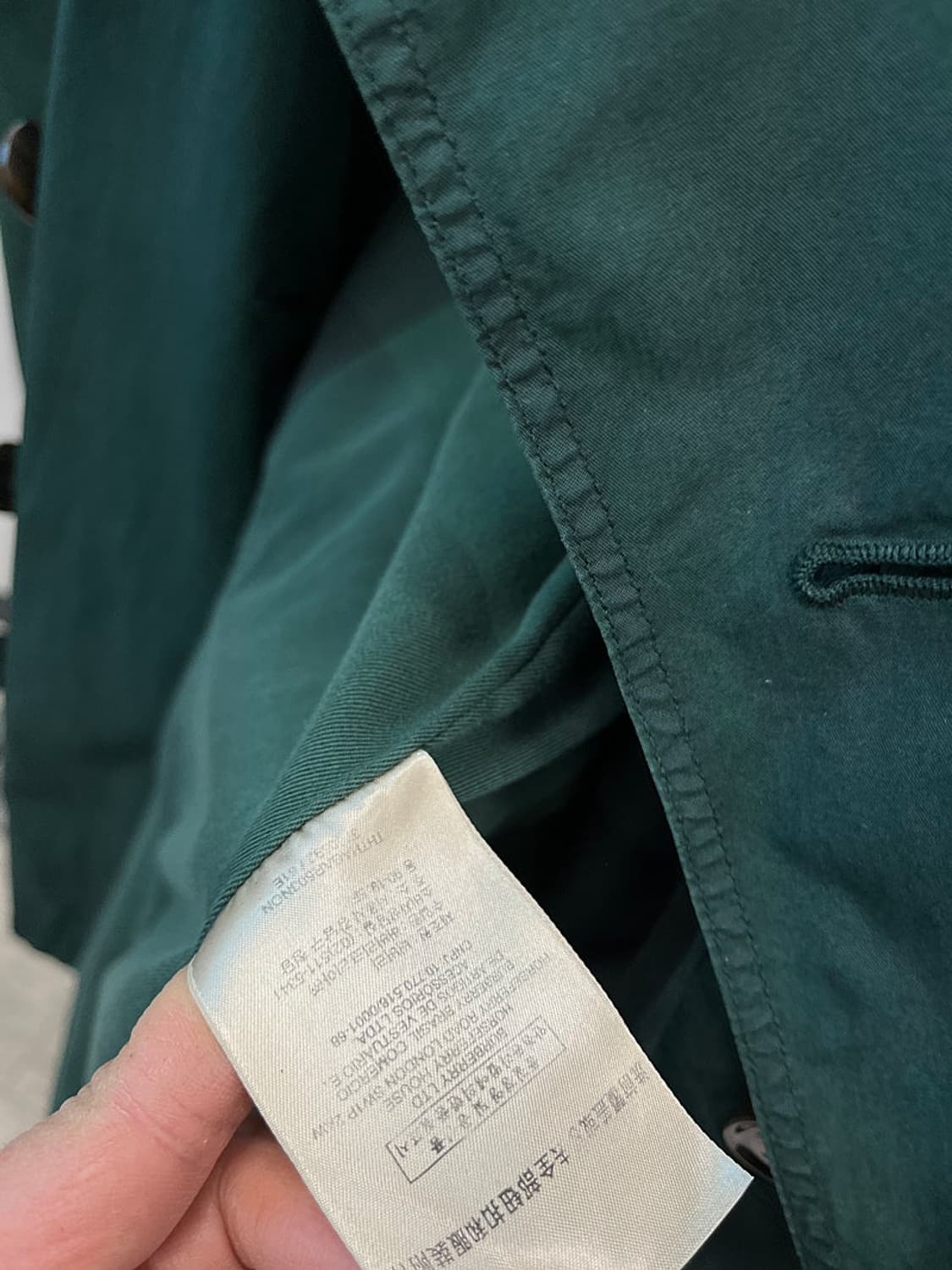 100) 버버리 모스그린 코튼 트렌치코트  상품이미지10