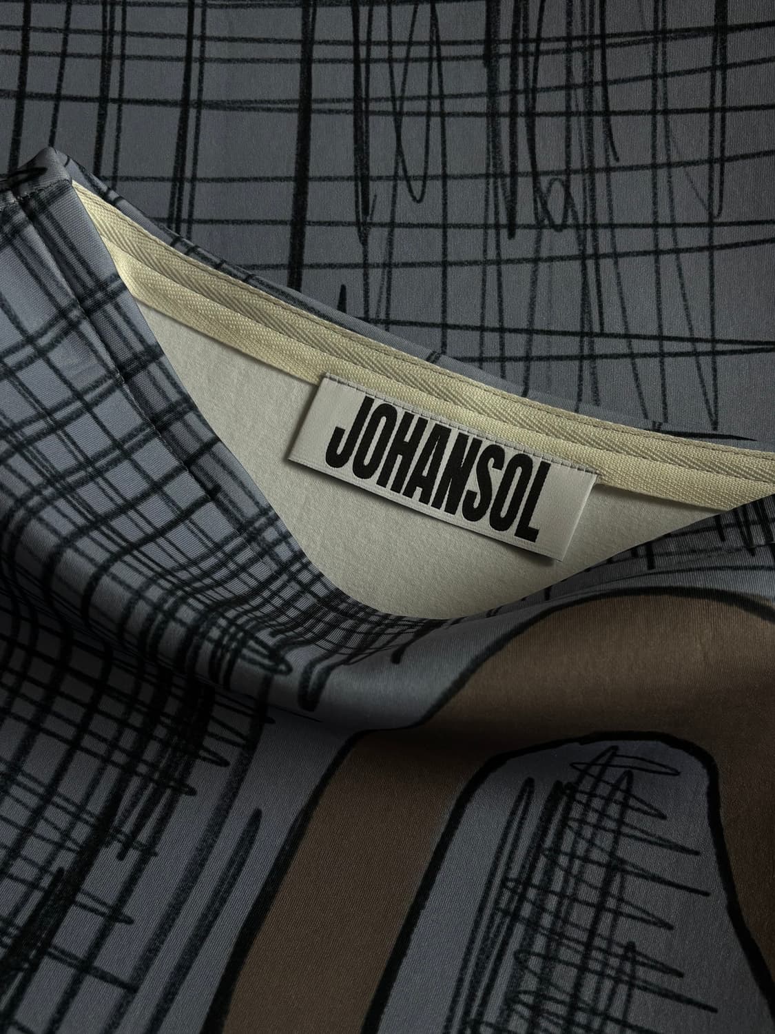 johansol swan low waist mid skirt 상품이미지5