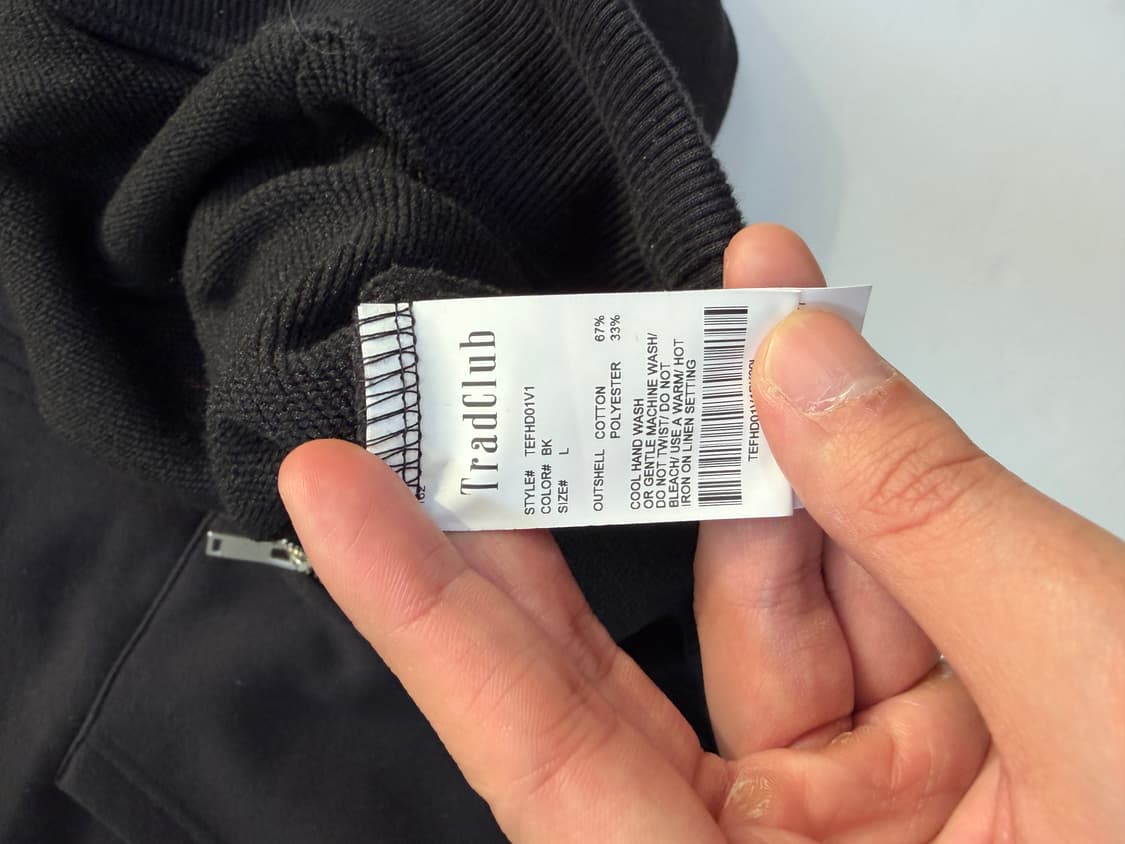 트래드클럽 스웨트 오버 후드집업 상품이미지5