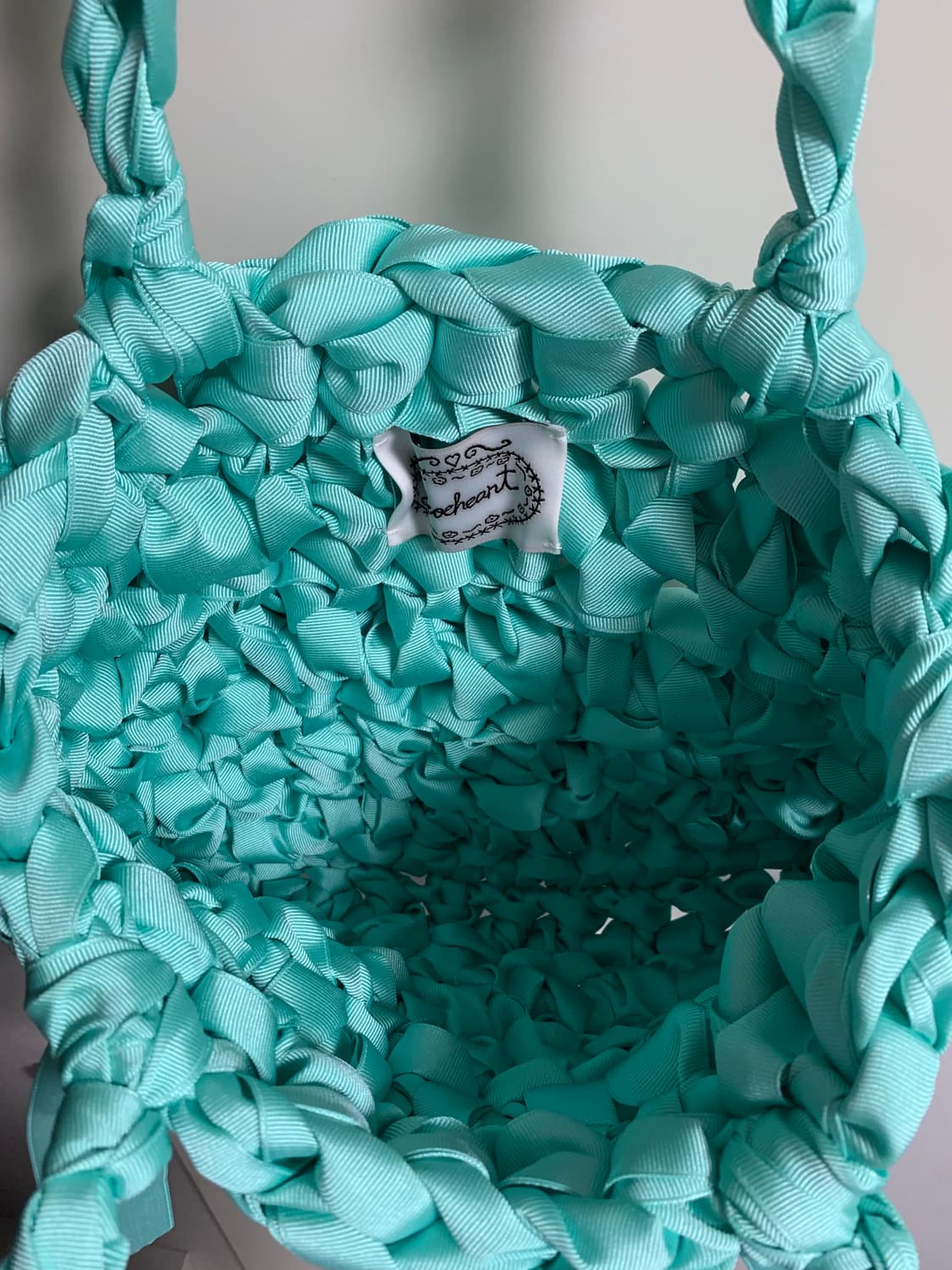 새상품) 크로쉐안트 매트삭 민트 (정가 98,000원) 상품이미지6