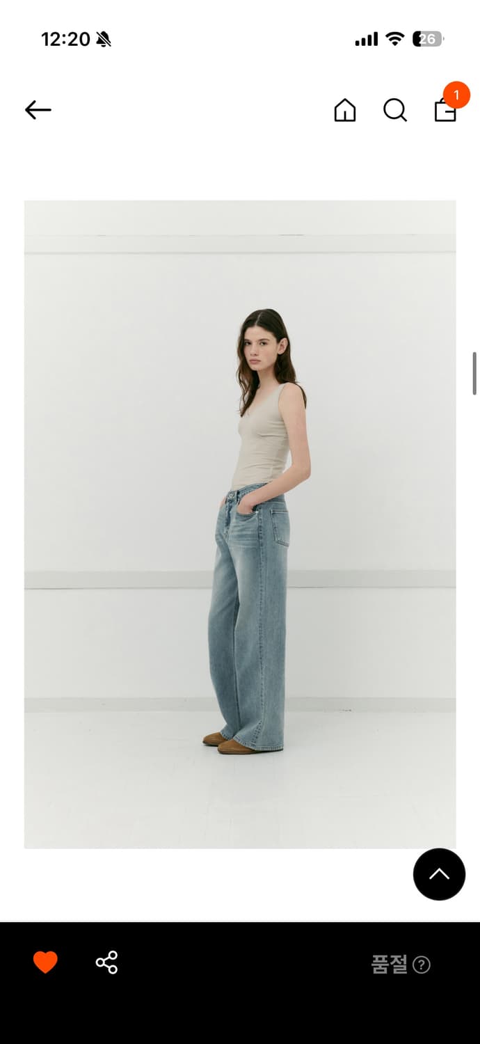 아르토 빈티지 와이드 데님 상품이미지3