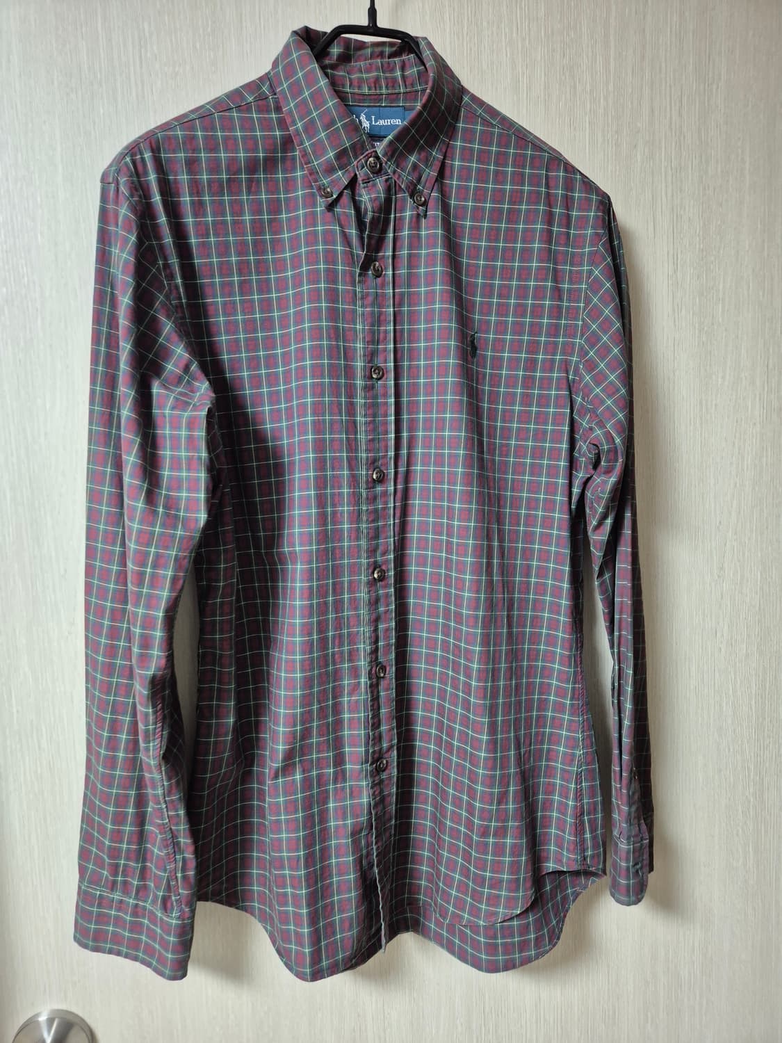 폴로 랄프로렌 체크 남방 긴팔 셔츠 슬림핏 M 상품이미지1