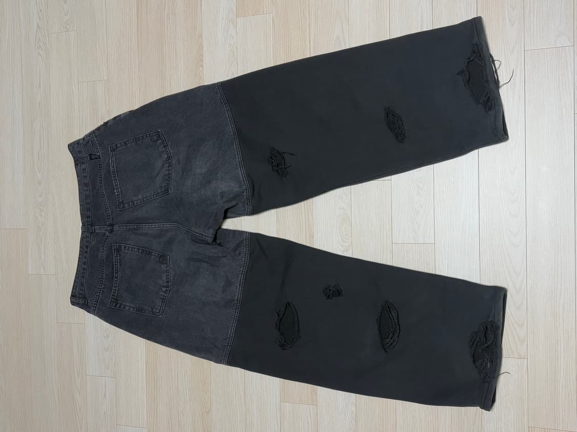 언더마이카 디발 리얼 디바이드 데미지 워시드 팬츠 잉크웰 상품이미지2