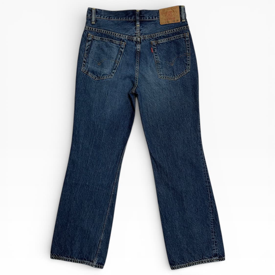 웨어하우스 더블웍스 레그 트위스트 데님 팬츠, 31 상품이미지6