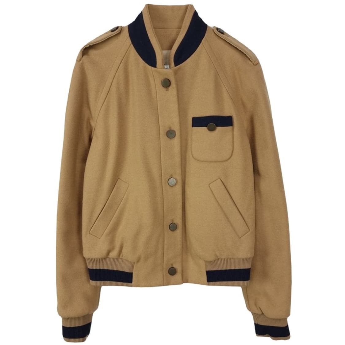 씨 바이 클로에 빈티지 울 모직 블루종 베이지 P01144 상품이미지2