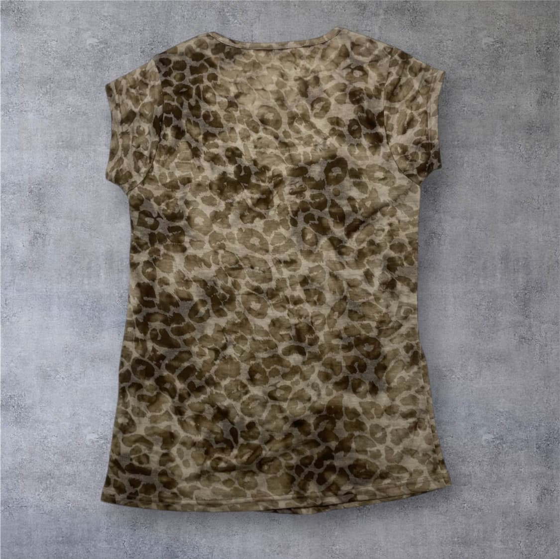 안지크 Anzich 브라운 레오파드 크라운 윙 스터드 반팔 티셔츠 85 상품이미지8