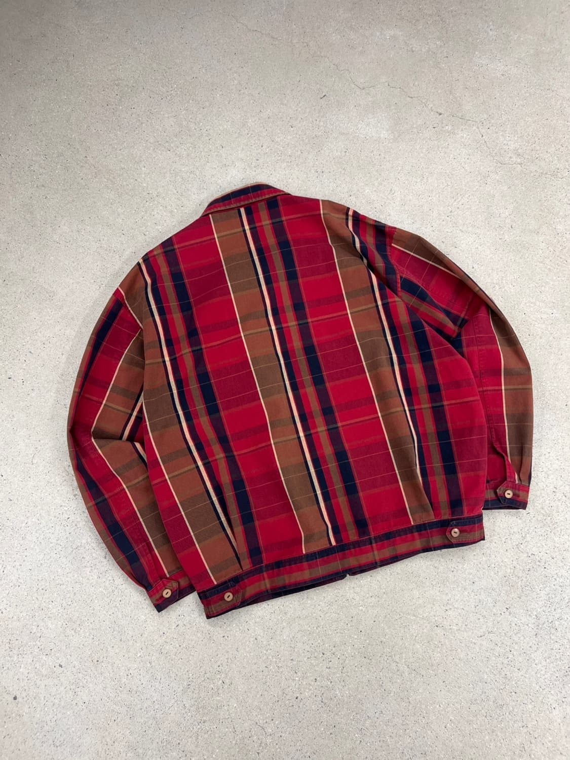 폴로 랄프로렌 90s 빈티지 체크 해링턴 자켓 상품이미지4