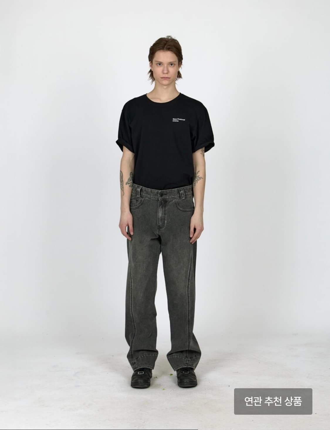 플라스틱프로덕트 MPa 드리프트 데님 팬츠(그레이) M 상품이미지1