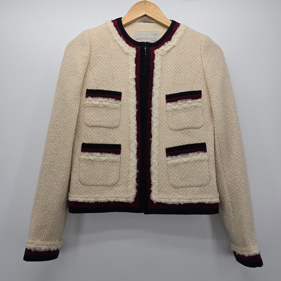 HERITAGELUX PARIS 트위드 자켓 아이보리 [D40398] 상품이미지1