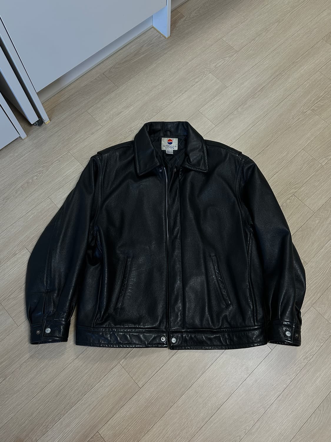 90s PEPSI 레더 자켓 (L) 상품이미지1