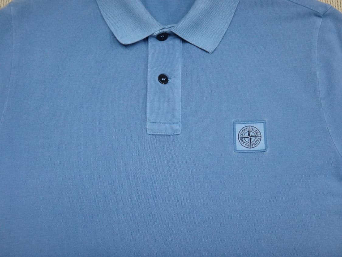 (M) 스톤아일랜드 13주년 로고 패치 카라 티셔츠 상품이미지4